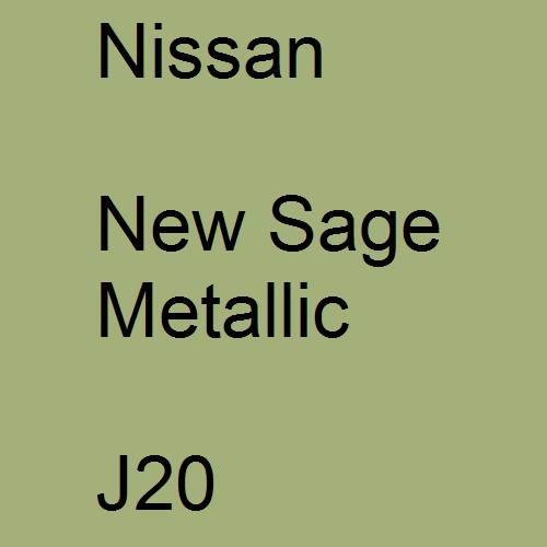 Nissan, New Sage Metallic, J20.